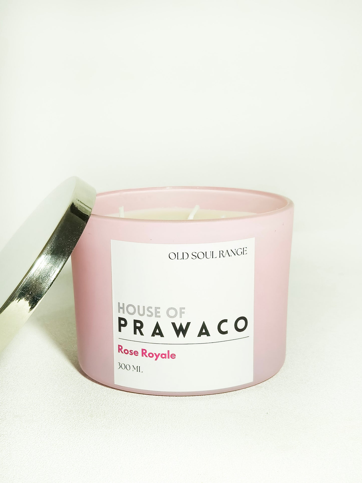 Rose Royale Glass Candle