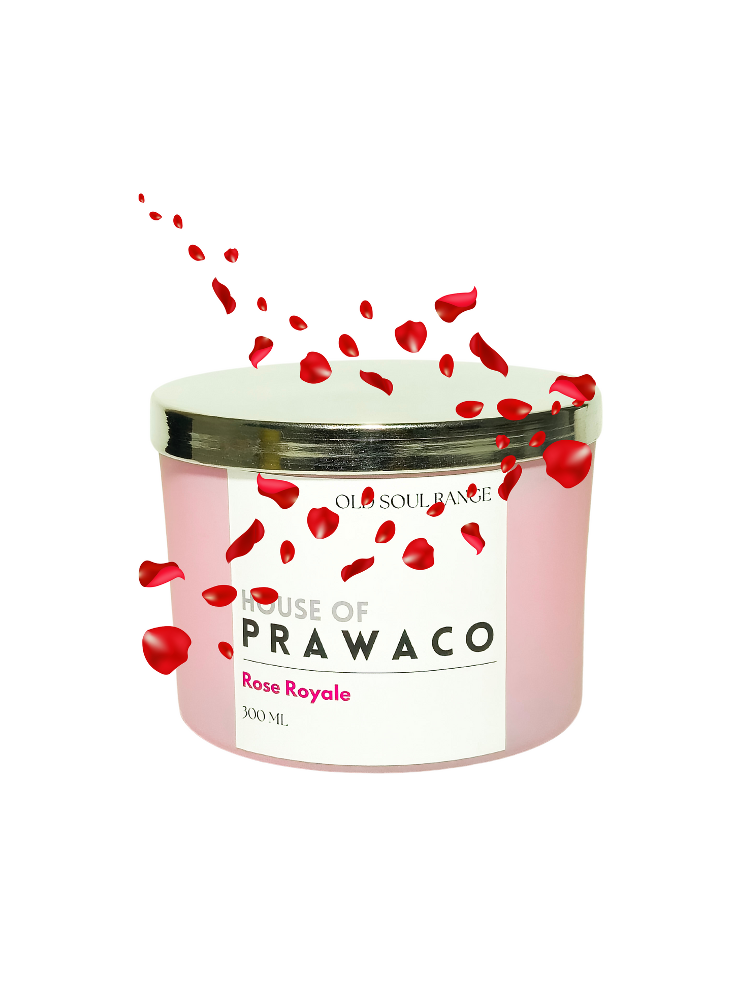Rose Royale Glass Candle